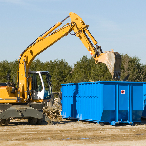 are there any restrictions on where a residential dumpster can be placed in Powell